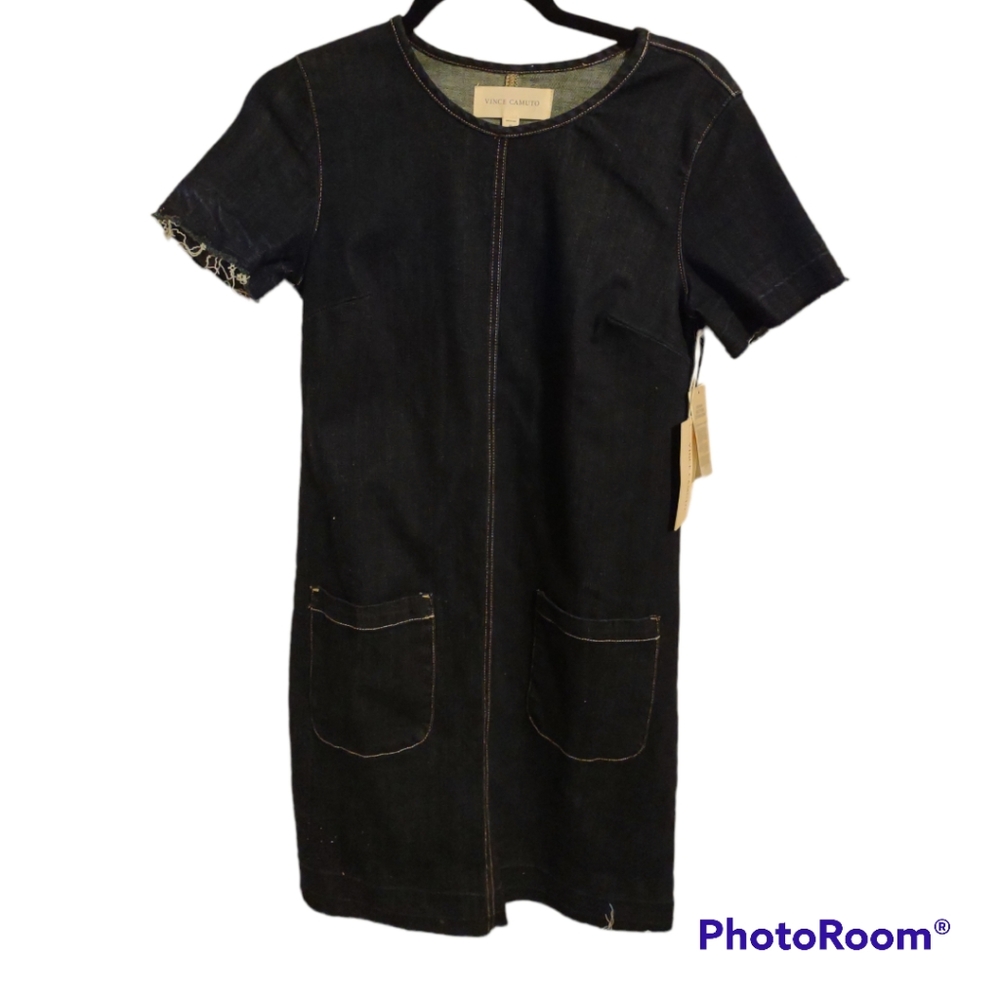 Vince Camuto Women's Release Hem Denim Dress - Picture 4 of 6